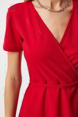 $Robe portefeuille - Rouge