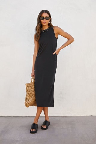 $Robe midi Noir
