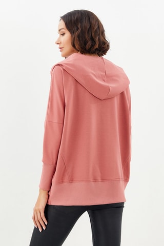 $Sweat à capuche Rose