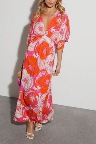 $Robe longue - Corail