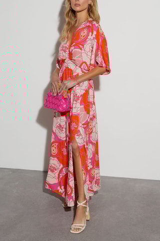 $Robe longue - Corail