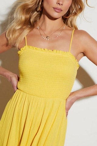 $Robe longue - Jaune