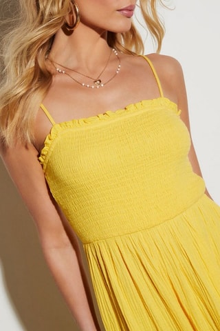 $Robe longue - Jaune