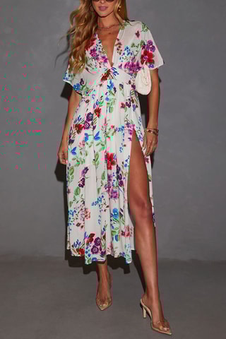 $Robe midi - Ecru