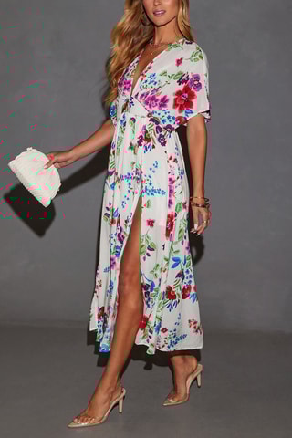 $Robe midi - Ecru