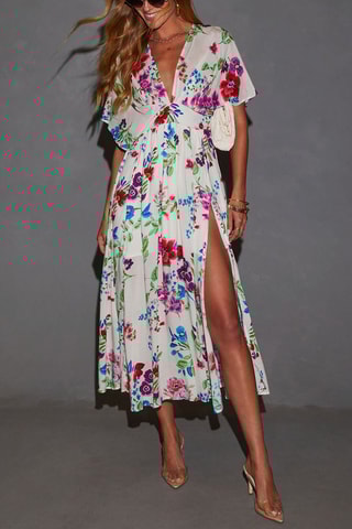 $Robe midi - Ecru