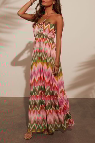$Robe longue - Rose