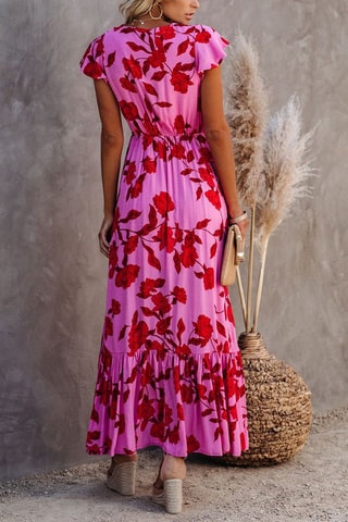 $Robe longue - Rose