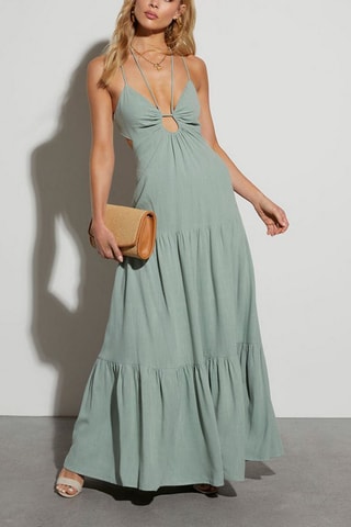 $Robe longue - Vert