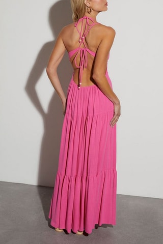 $Robe longue - Rose