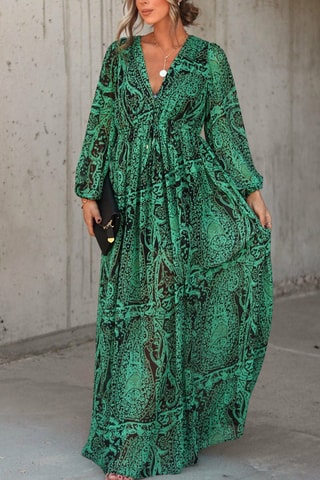 $Robe longue Vert