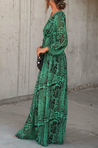 $Robe longue Vert
