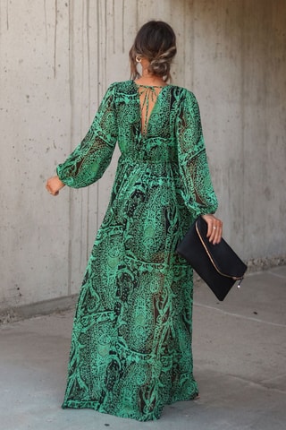 $Robe longue Vert