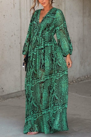 $Robe longue Vert
