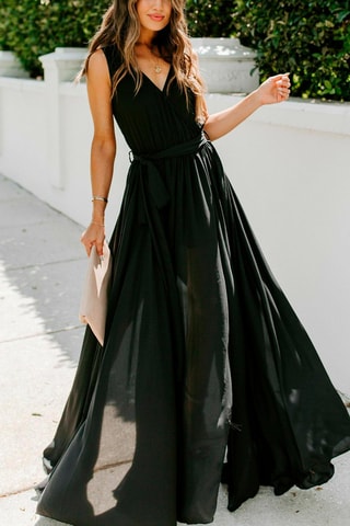 $Robe longue - Noir