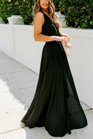 $Robe longue - Noir