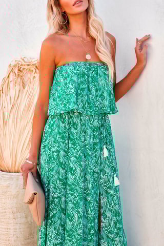 $Robe longue Vert