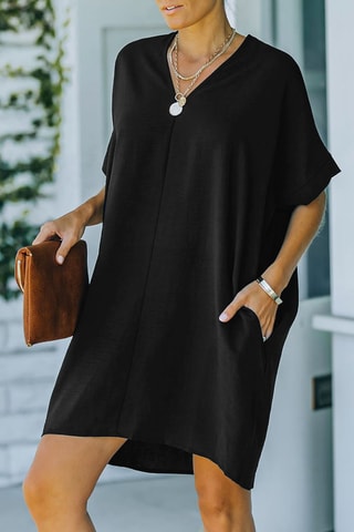 $Robe droite Noir