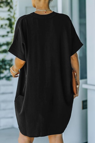 $Robe droite Noir