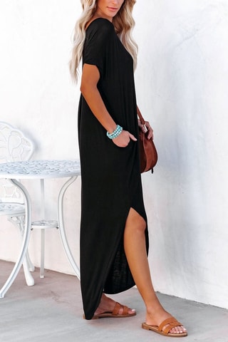 $Robe longue - Noir
