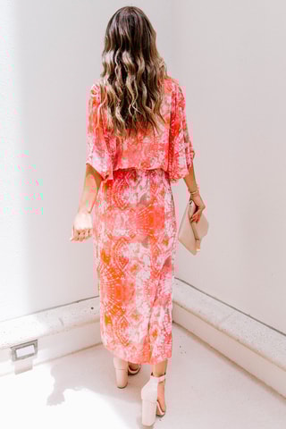 $Robe longue - Corail