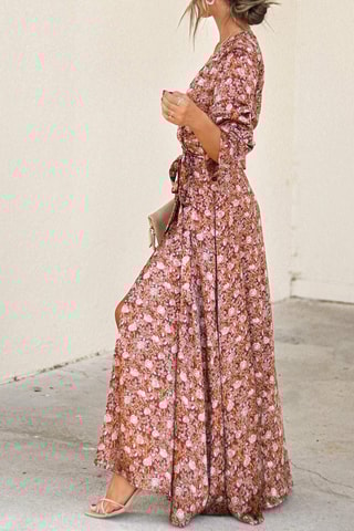 $Robe longue Rose