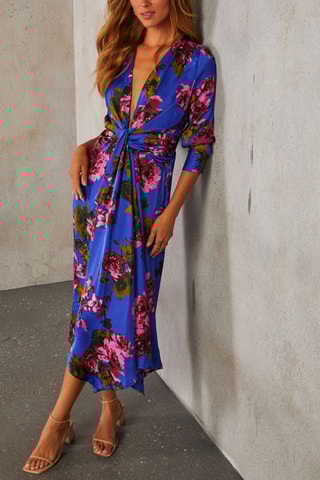 $Robe longue - Bleu