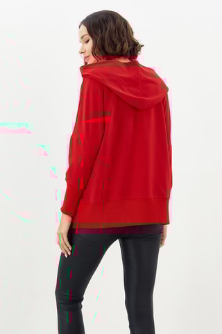 $Sweat à capuche Rouge