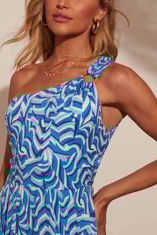 $Robe longue - Bleu