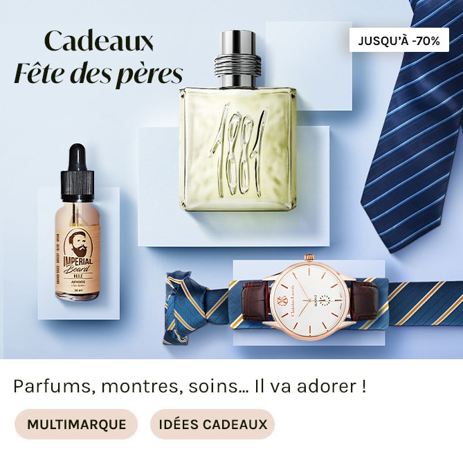 CADEAUX FETE DES PERES à prix discount chez BEAUTÉ PRIVÉE