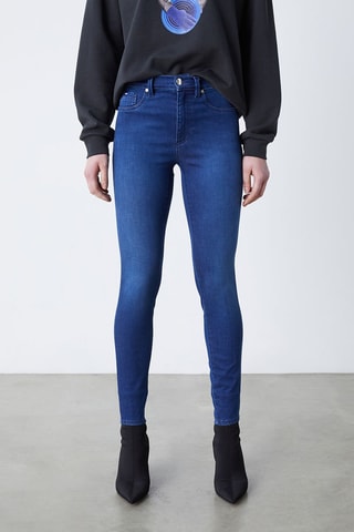 $Jean skinny Bleu foncé