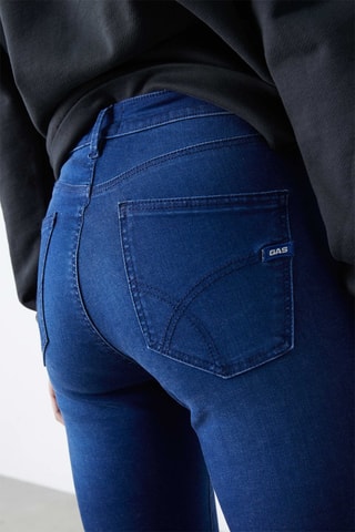 $Jean skinny Bleu foncé