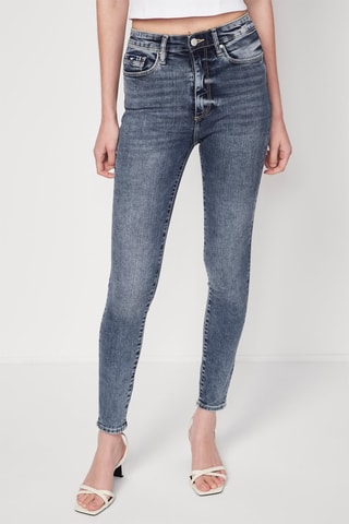 $Jean skinny taille haute Star - Bleu