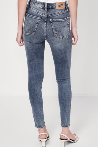 $Jean skinny taille haute Star - Bleu
