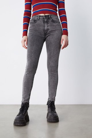 $Jean skinny Gris