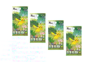 $Pokémon - 4 Boosters - Collect 151 Journey - Version chinoise