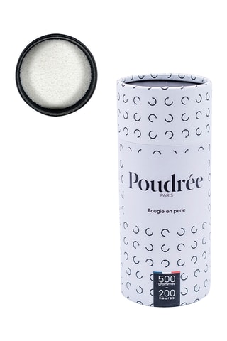 $Bougie poudrée - A parfumer - Blanc