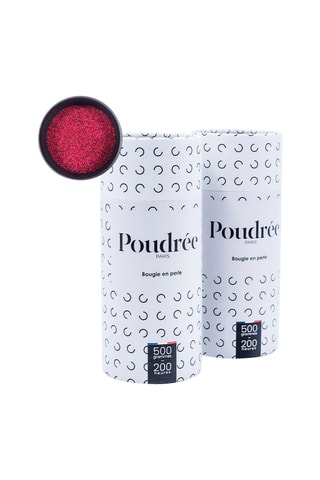 $2 bougies poudrées - A parfumer - Rouge