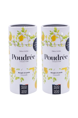 $2 bougies poudrées - Citronnelle
