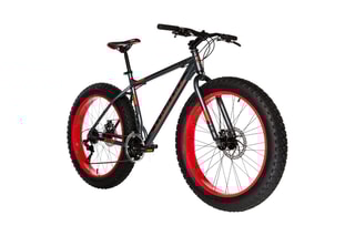 $Vélo Fat - Gris et rouge