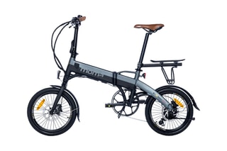 $Vélo de ville électrique pliable E-18Teen - Gris et noir