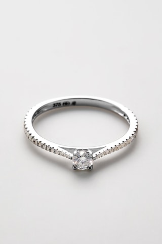 $Solitaire Royal Or blanc et diamants