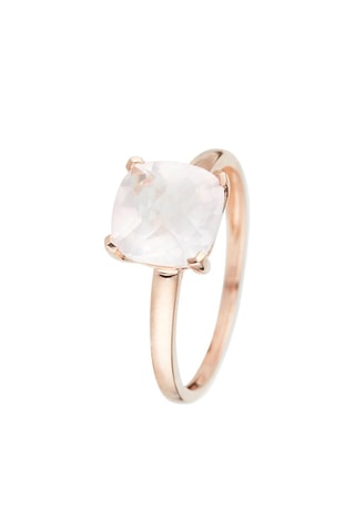 $Bague Quartz Unique Or rose et quartz
