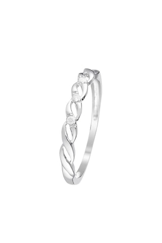 $Alliance Beautiful Twist Or blanc et diamants