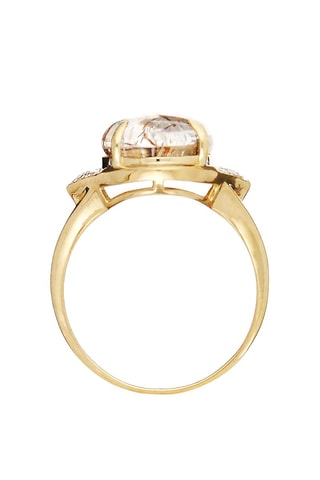 $Bague Bihina Or jaune, diamants et rutile