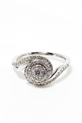 $Bague Je dis Oui! Or blanc et diamants