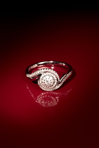 $Bague Je dis Oui! Or blanc et diamants