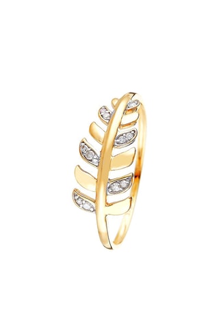 $Bague Gezira Or jaune et diamants