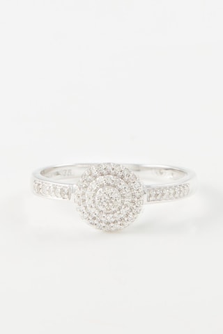 $Bague Lucinda 
Or blanc et diamants