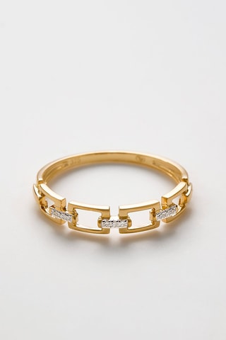 $Bague Or jaune et diamants
